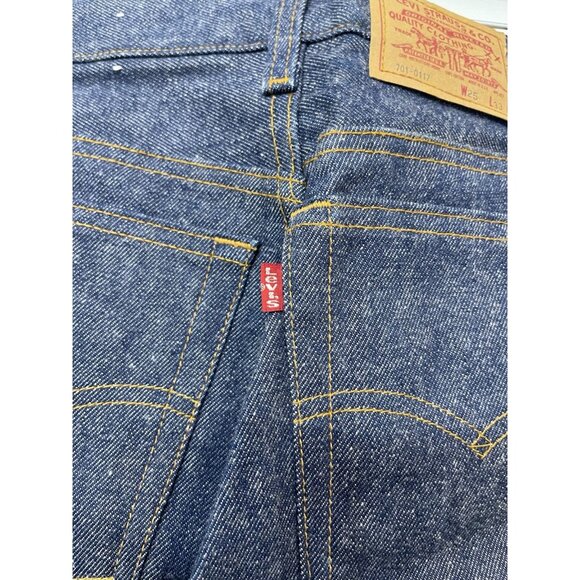 Vintage Levis 701 Rider Jeans Womens 25/33 Button Fly Made USA Rigid Denim 90s - Picture 14 of 16